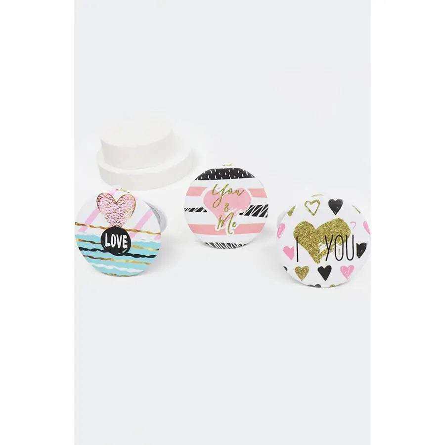 Love Theme Pocket Mirror KeychainLove and Repeat