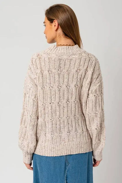 Turtle Neck Cable Sweater GILLI Jojo’s Boutique