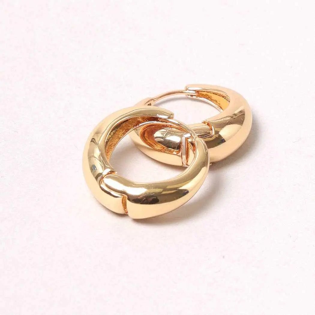 14K Gold - Dipped Hoop EarringsFashion City