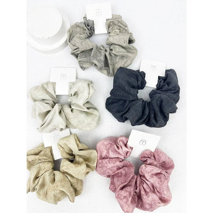 Acid Washed Pattern Large Scrunchie Love and Repeat Jojo’s Boutique