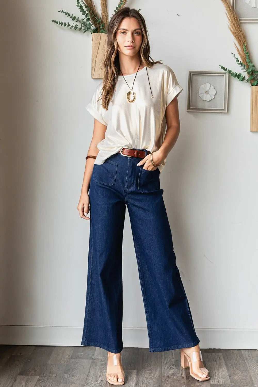 Mittoshop High Waist Wide Leg Jeans Trendsi Jojo’s Boutique