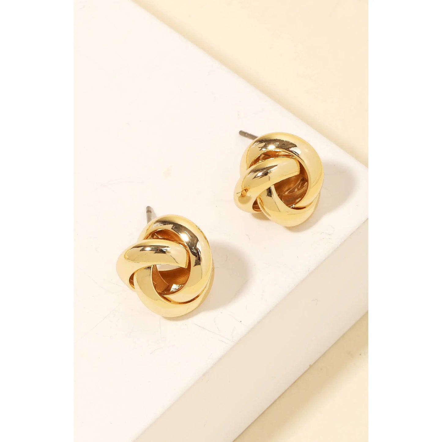 Metallic Knot Stud Earrings Anarchy Street Jojo’s Boutique