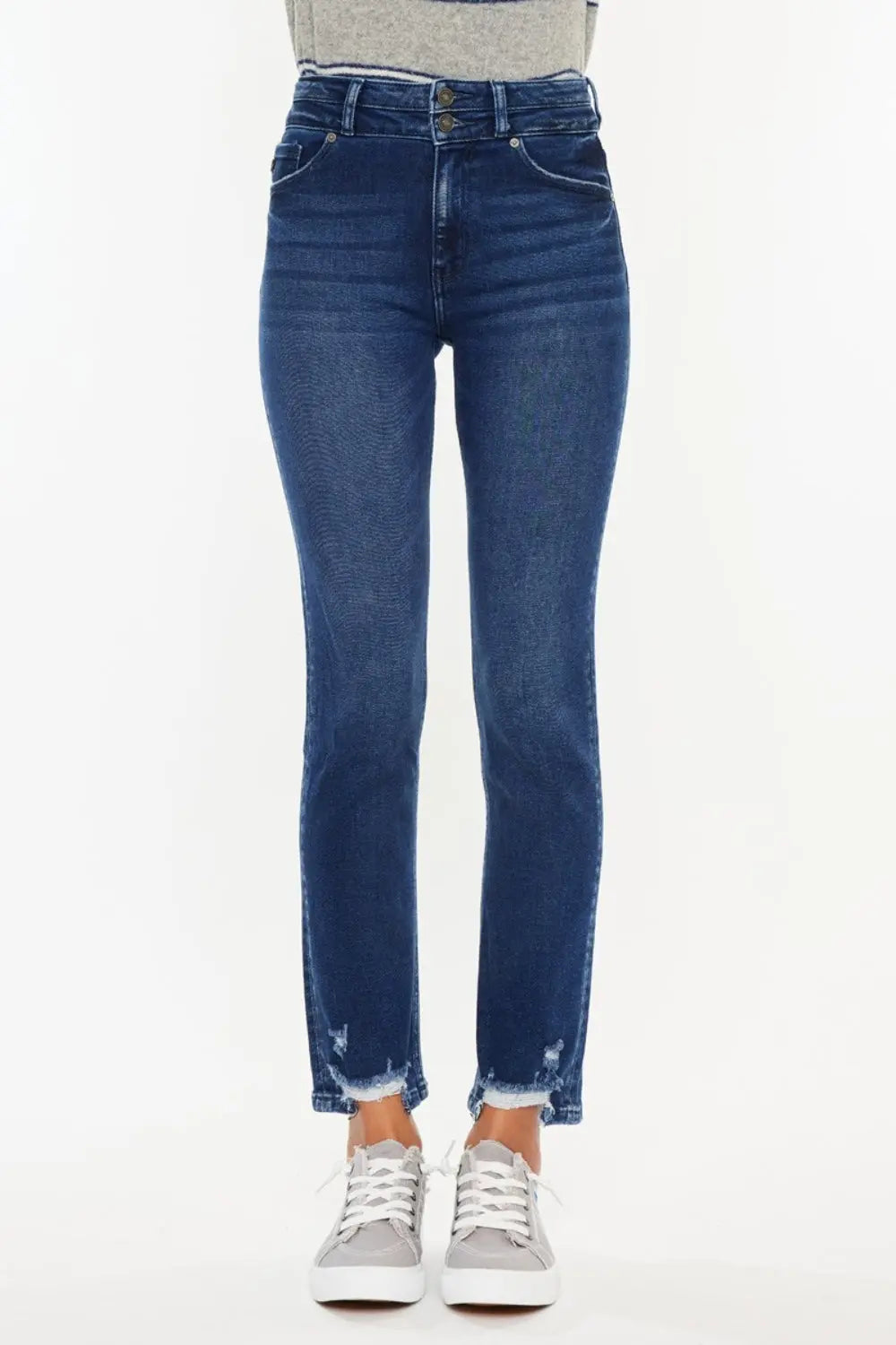 Kancan High Rise Slim Straight Jeans Trendsi Jojo’s Boutique