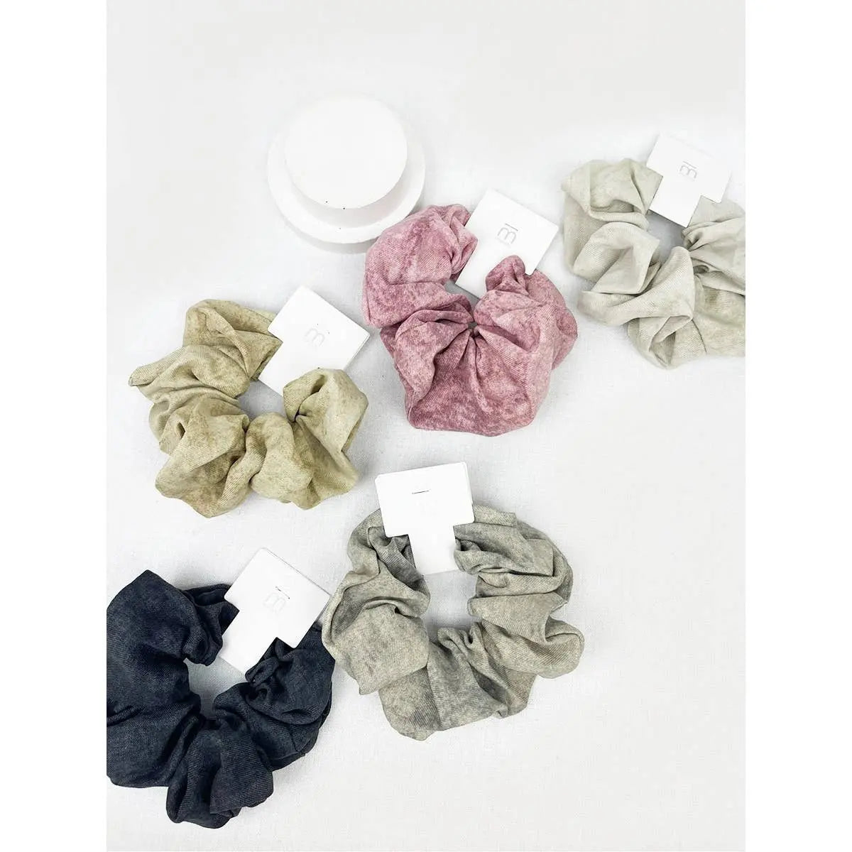 Acid Washed Pattern Large Scrunchie Love and Repeat Jojo’s Boutique