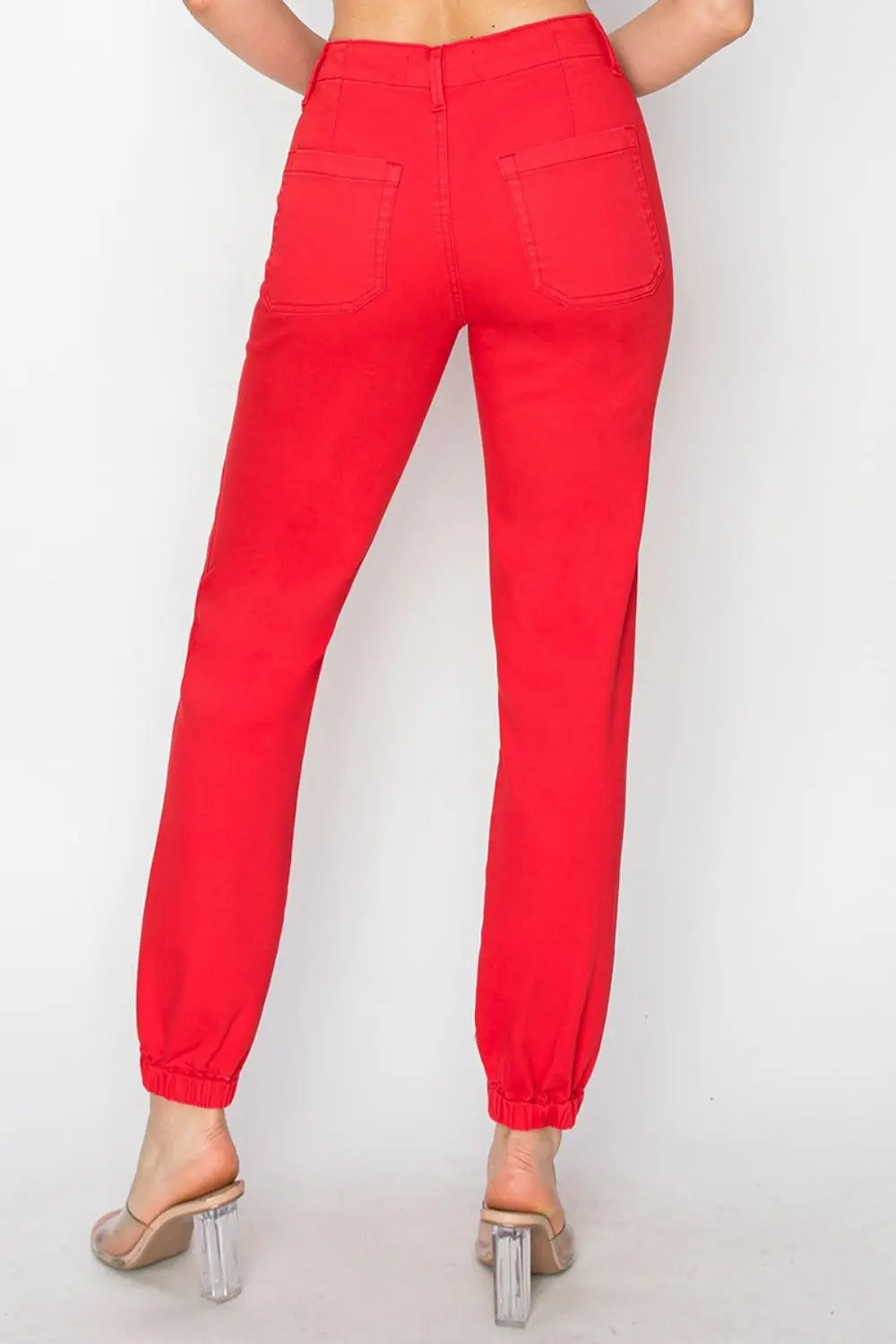 RISEN Full Size High Waisted Jogger Jeans Trendsi Jojo’s Boutique