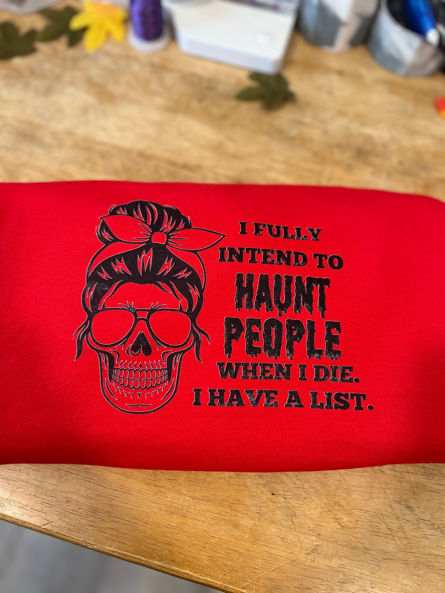 I intend to Haunt People Graphic Halloween T-Shirt