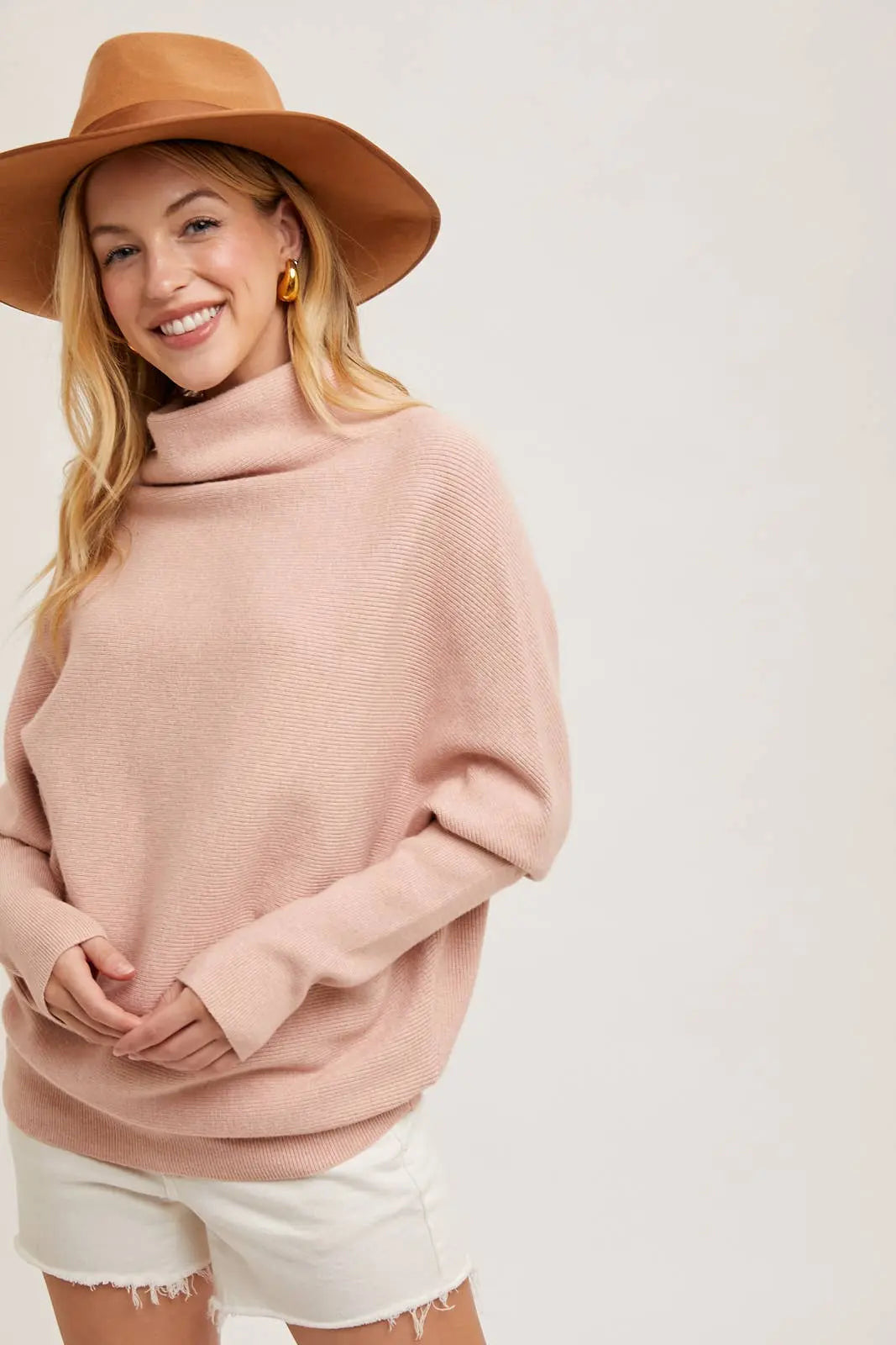 Slouch Neck Dolman Pullover