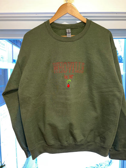 Christmas Embroidered Whoville Crewneck Sweatshirt