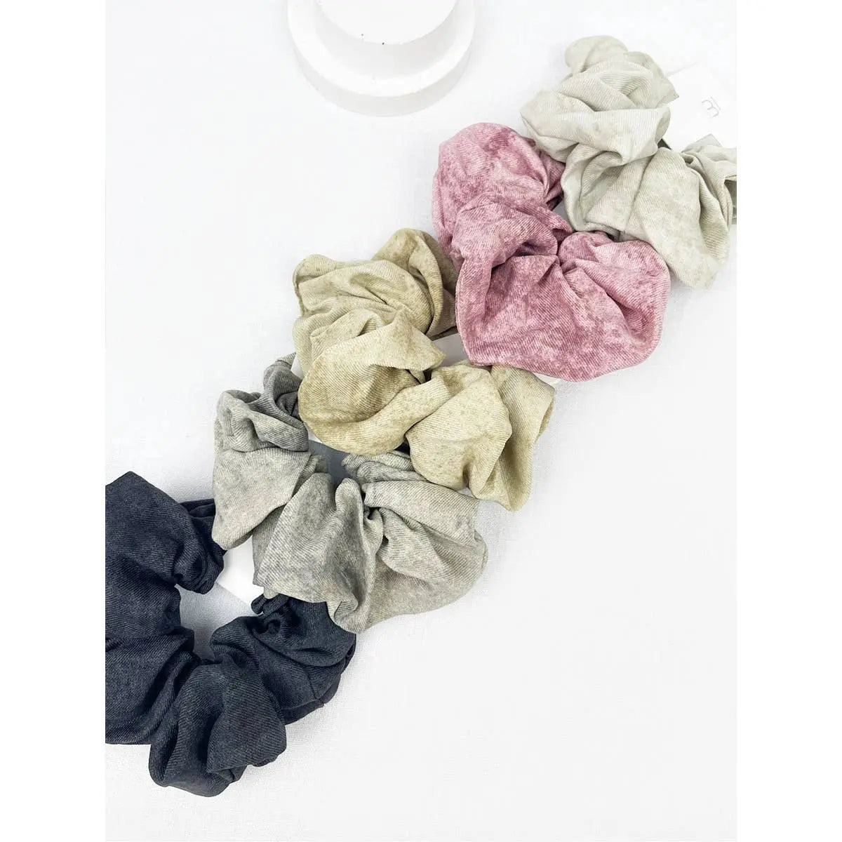 Acid Washed Pattern Large Scrunchie Love and Repeat Jojo’s Boutique