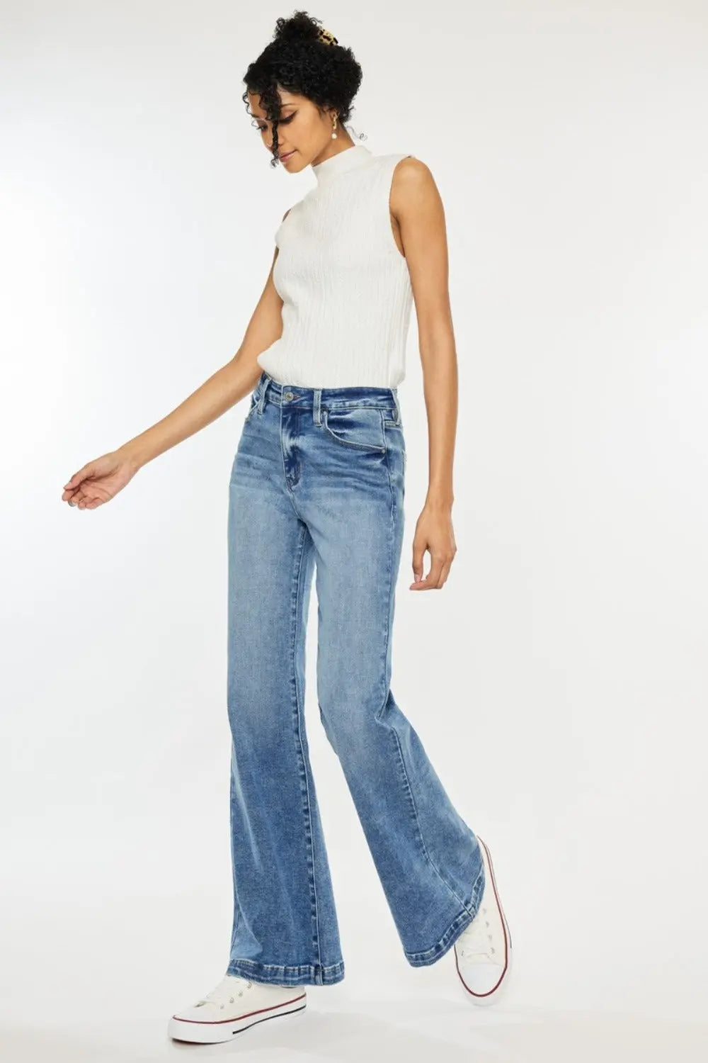 Kancan High Rise Wide Leg Jeans Trendsi Jojo’s Boutique