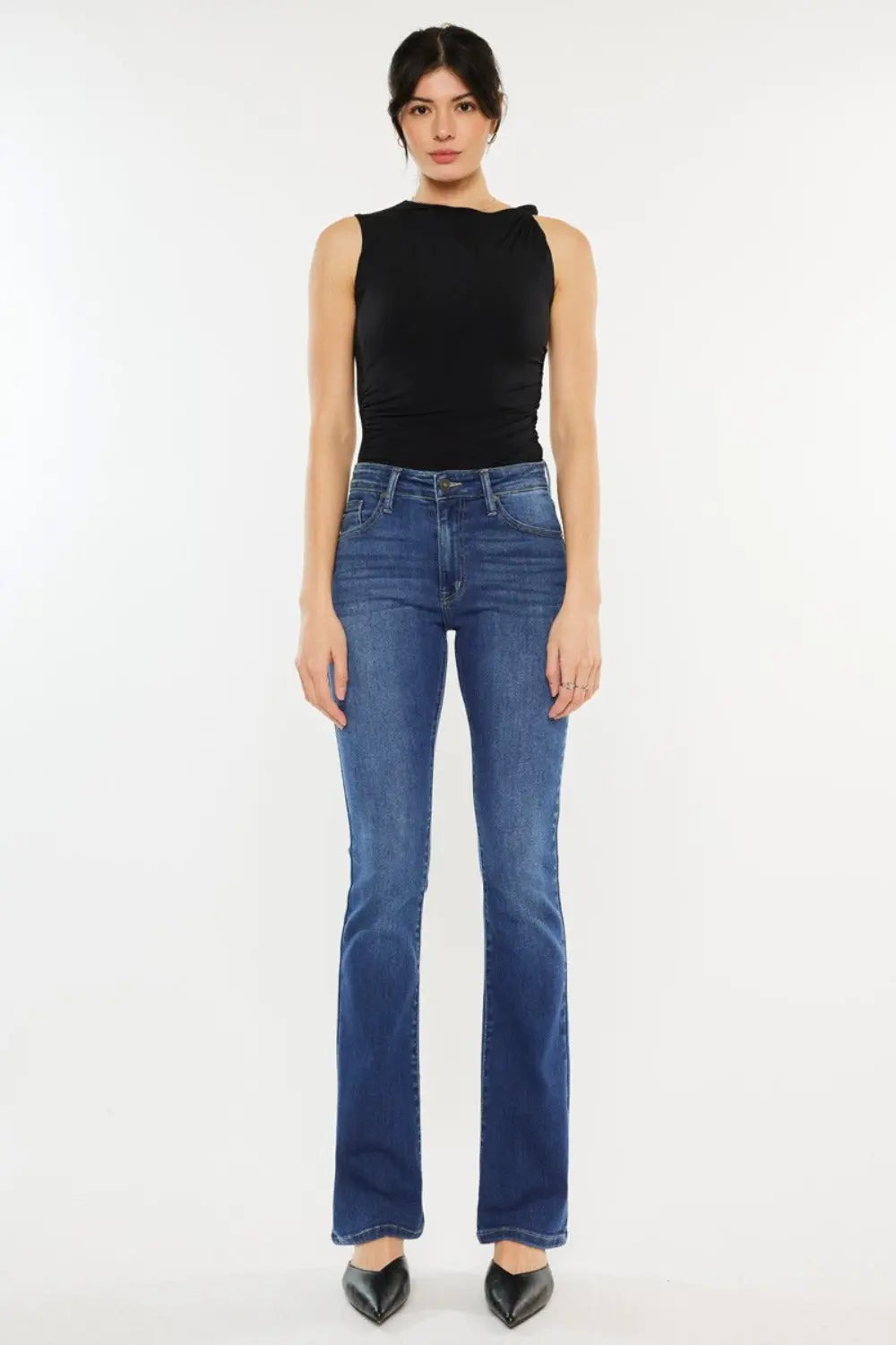 Kancan High Rise Slim Bootcut Jeans Trendsi Jojo’s Boutique