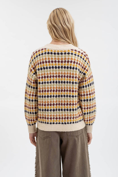 Multicolor Boyfriend Knit Cardigan