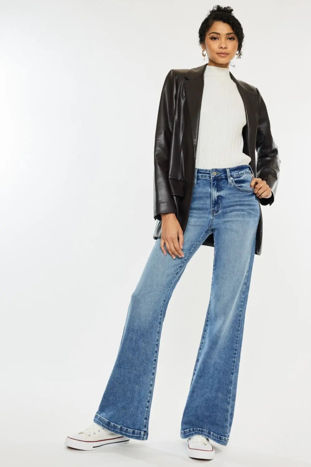 Kancan High Rise Wide Leg Jeans Trendsi Jojo’s Boutique