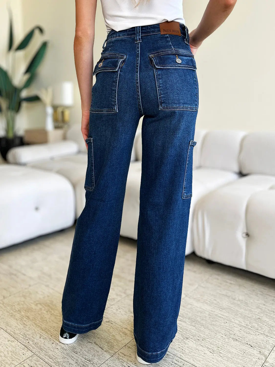 Judy Blue Full Size High Waist Cargo Jeans Trendsi Jojo’s Boutique