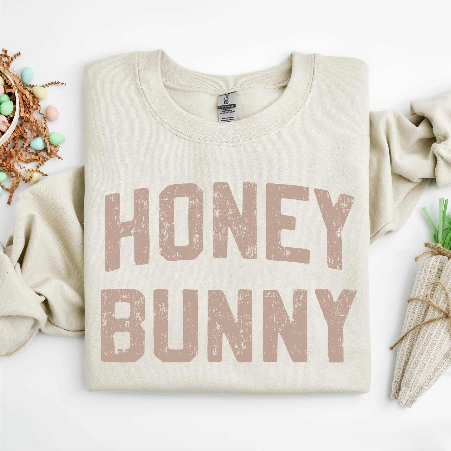 Honey Bunny Crewneck Sweatshirt, Easter Sweatshirt, SandMugsby