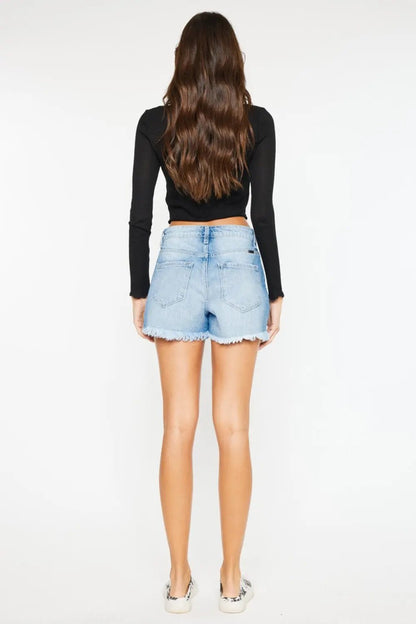 Kancan High Waist Denim ShortsTrendsi