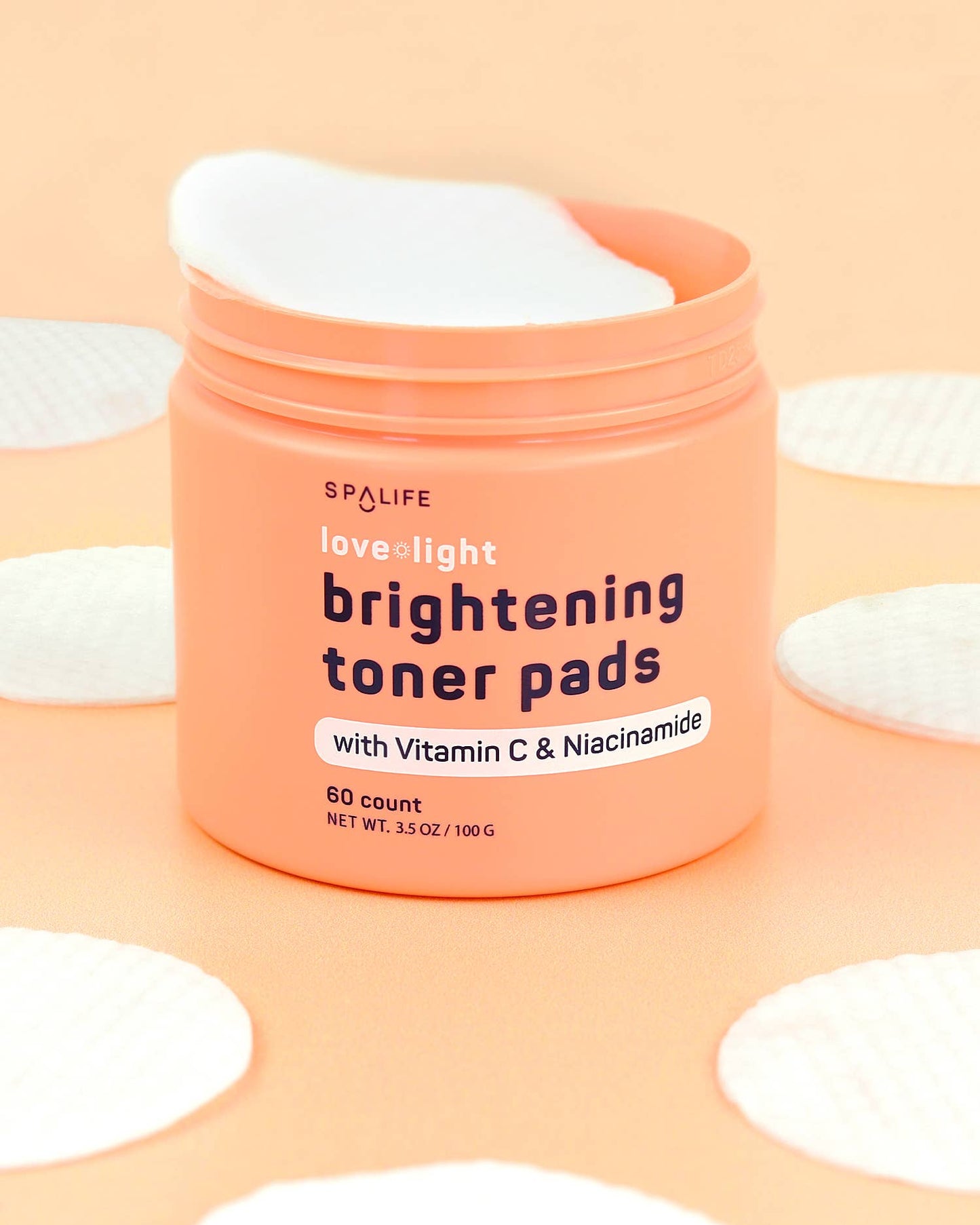 Love + light Brightening Toner Pads - 60 countMy Spa Life