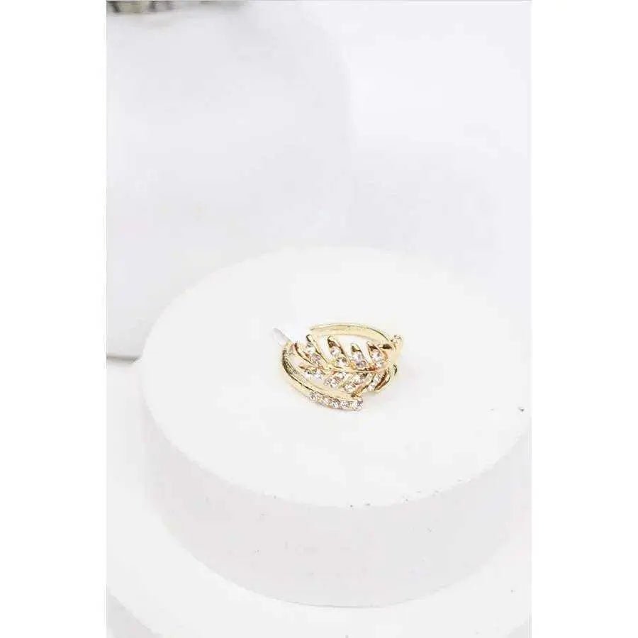 Rhinestone Leaf Wrap RingLove and Repeat