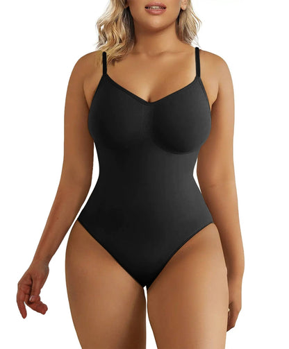 SHAPERX Tummy Control Shapewear Bodysuit Seamless Thong BodysuitSHAPERX