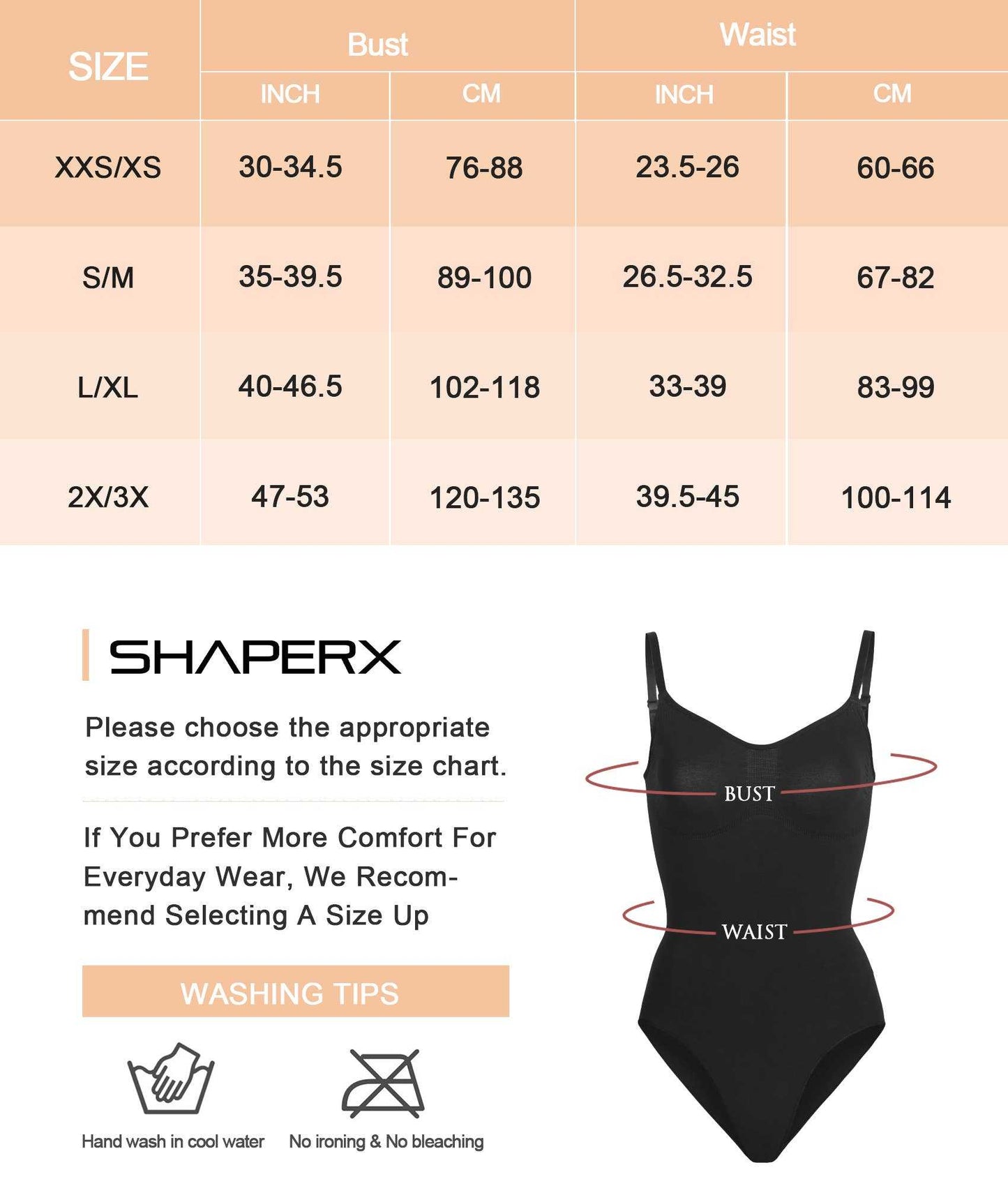 SHAPERX Tummy Control Shapewear Bodysuit Seamless Thong BodysuitSHAPERX