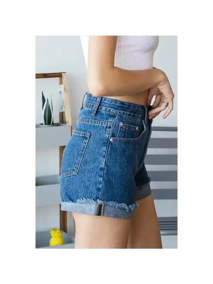 Veveret High Waist Denim ShortsVeveret